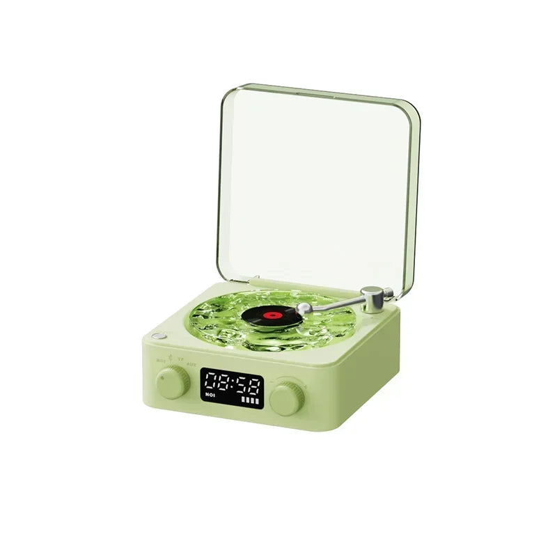 🟢 Retro Vinyl Bluetooth Speaker