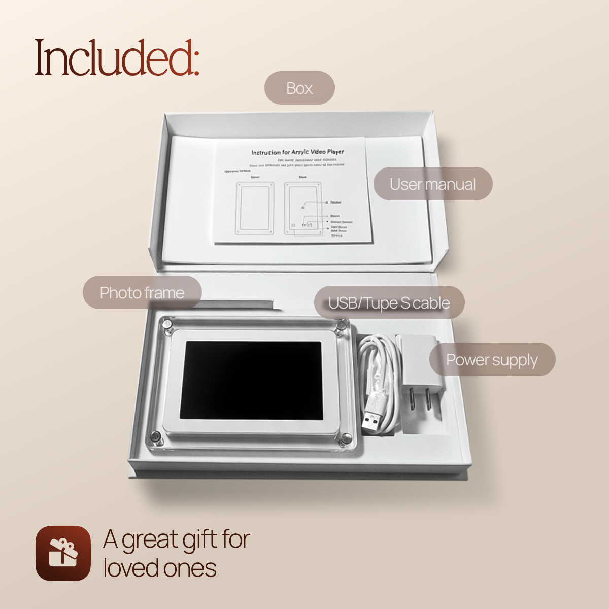 Digital Photo & Video Frame By SERENE PETALS