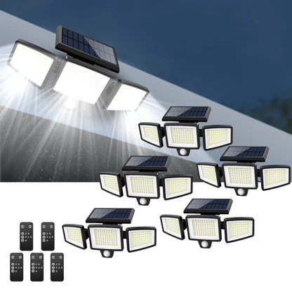 Triple Head Solar Light