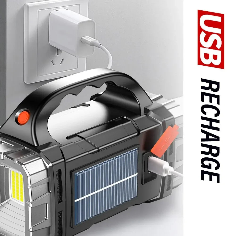 Solar LED Flashlight