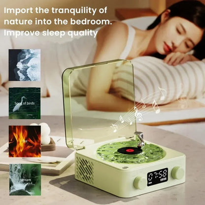 🟢 Retro Vinyl Bluetooth Speaker