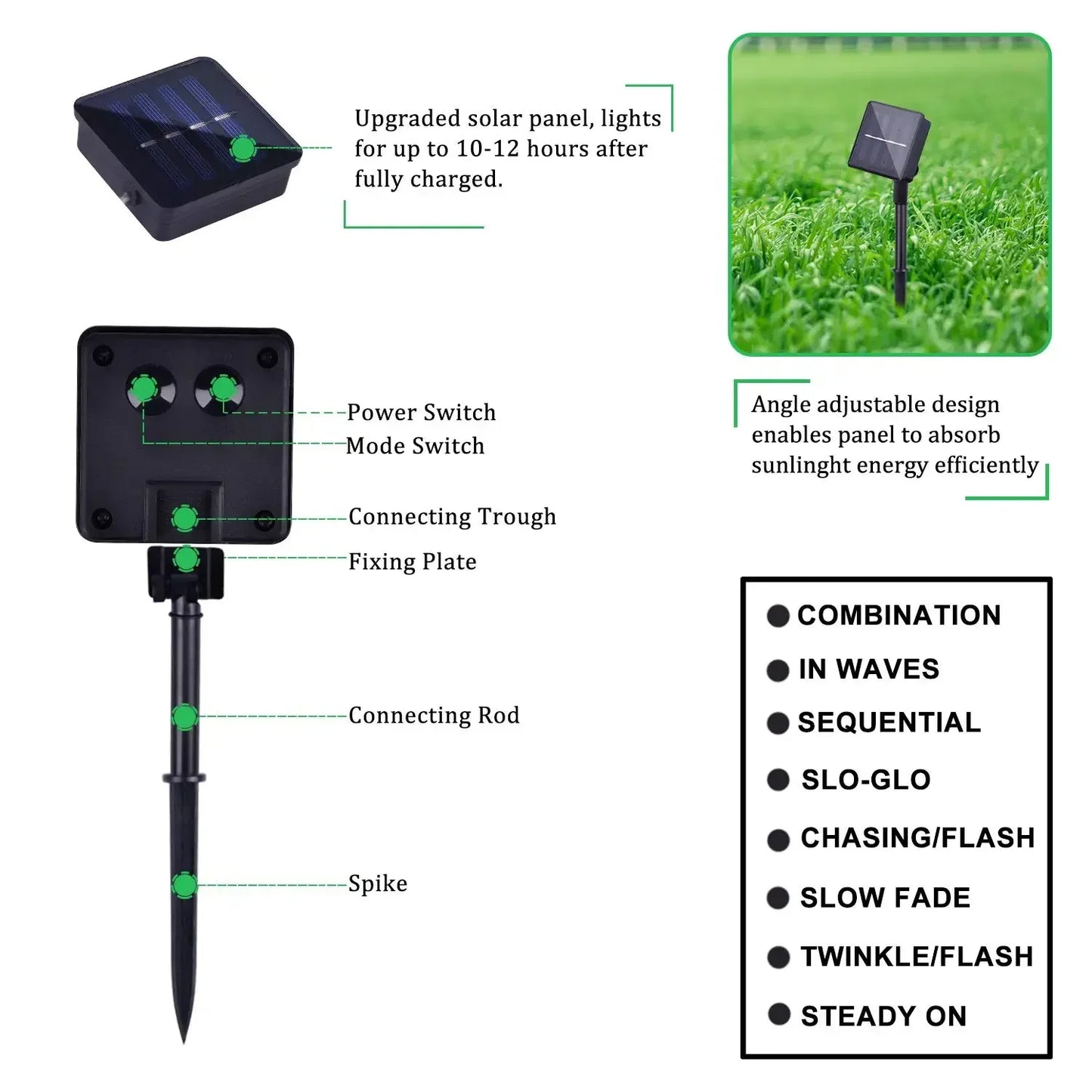 1000LED Solar String