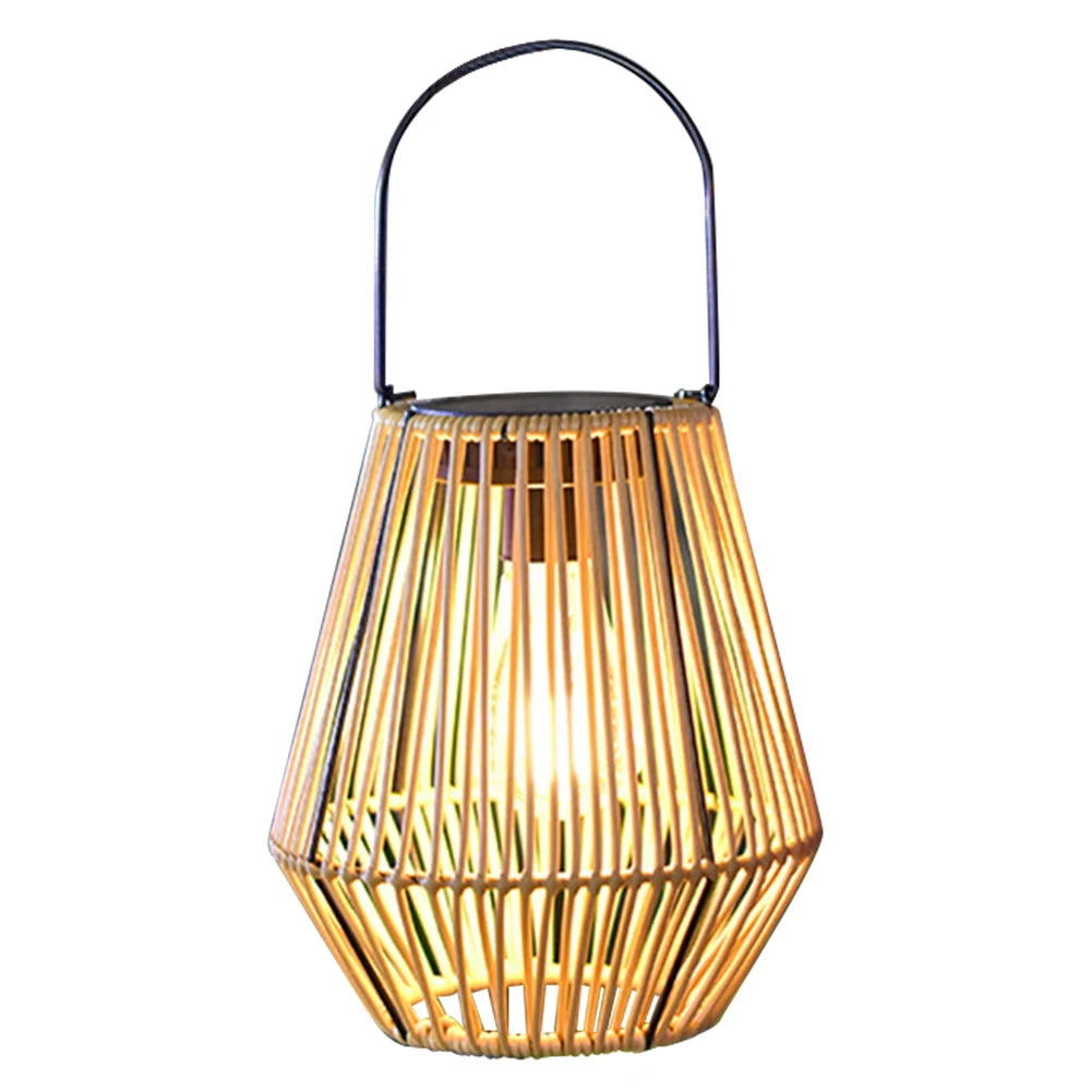 Rattan Solar Bamboo Lamp