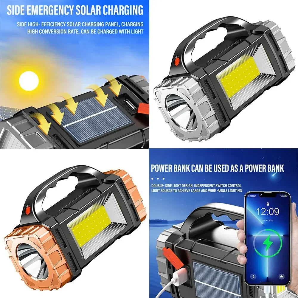 Solar LED Flashlight