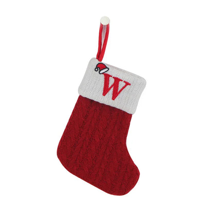Christmas Socks Decor With Initial