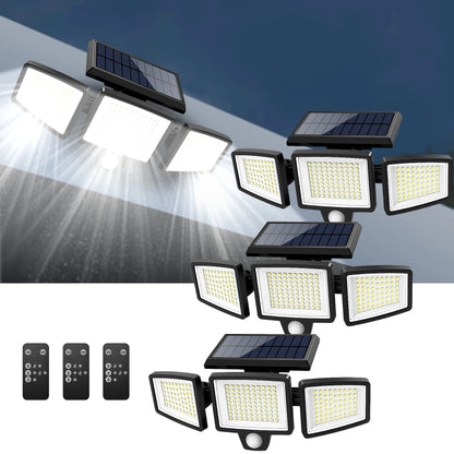 Triple Head Solar Light