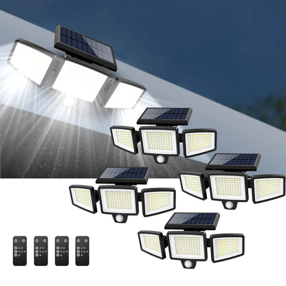 Triple Head Solar Light