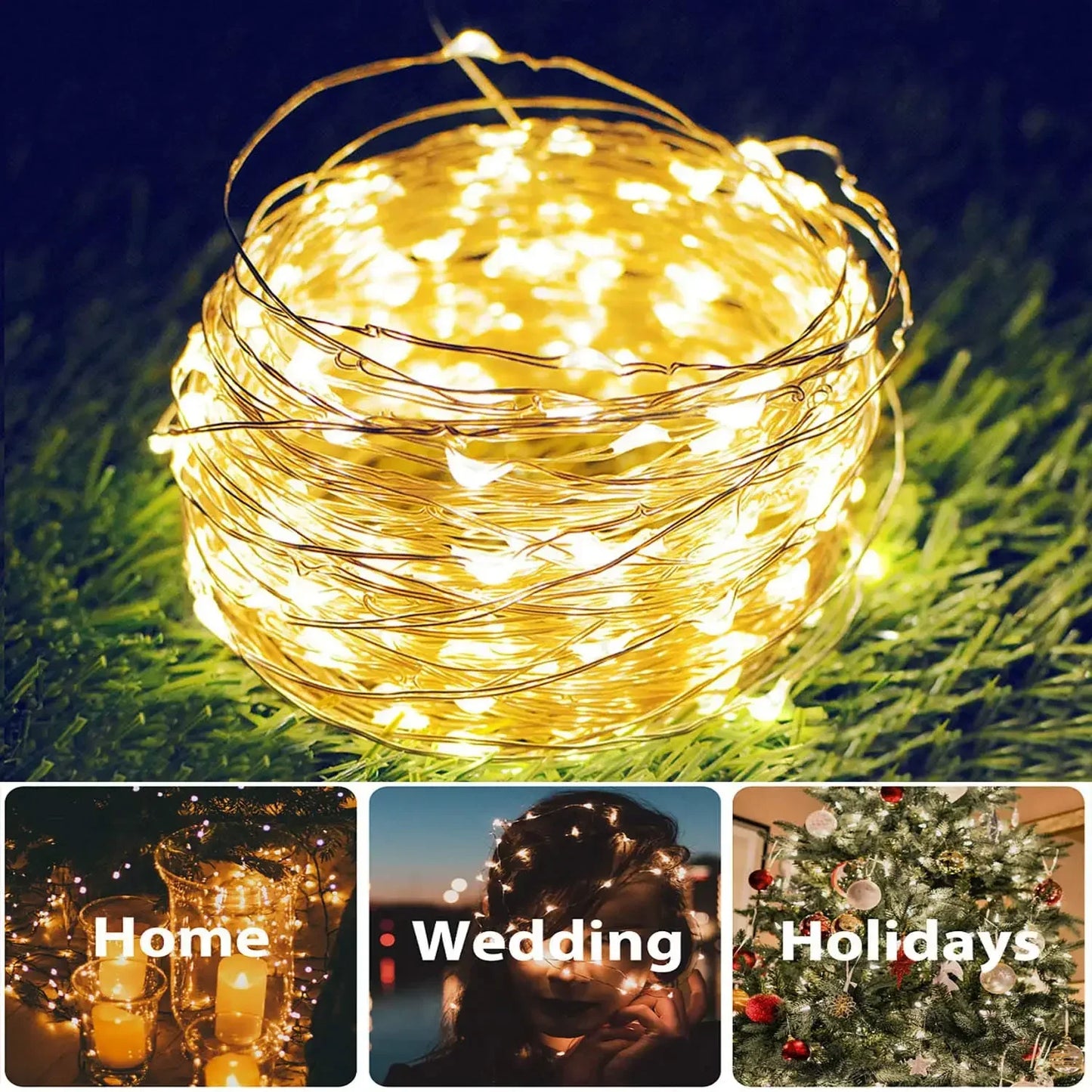 1000LED Solar String