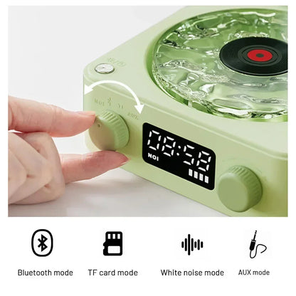 🟢 Retro Vinyl Bluetooth Speaker