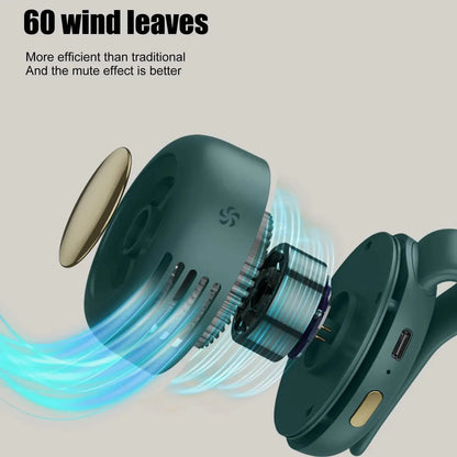 Clip Mini Fan by SERENE PETALS