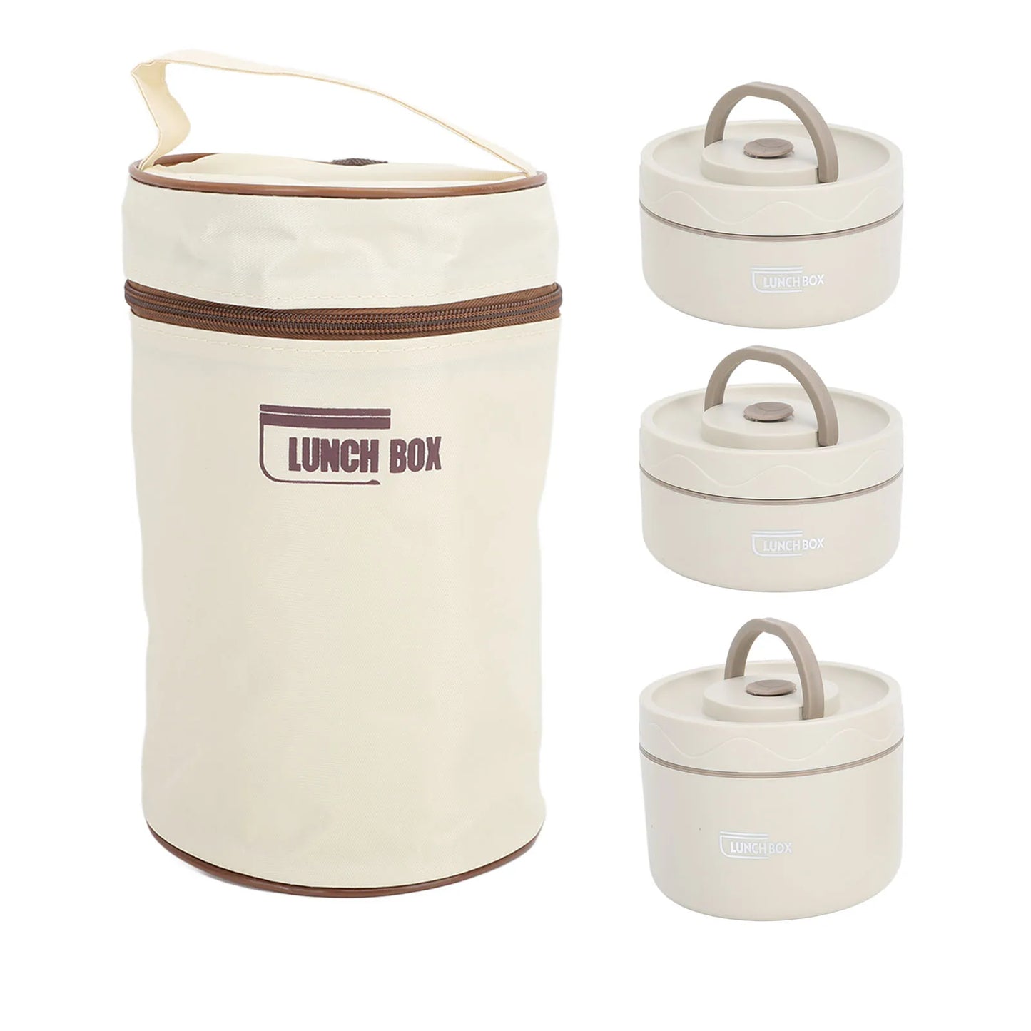 🟢 Portable Insulated Lunch Container Set
