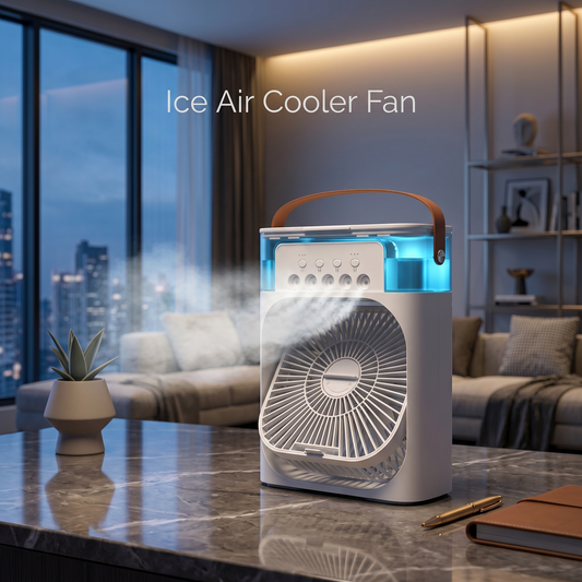 Ice Air Cooler Fan by SERENE PETALS